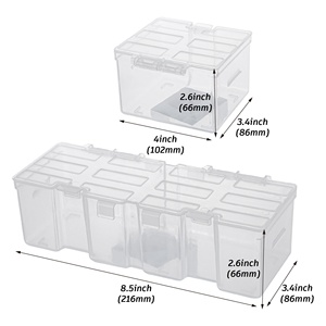 Caja de almacenamiento de herramientas extraíble de 16 compartimentos de plástico de doble cara 29656 <span class=keywords><strong>para</strong></span> <span class=keywords><strong>almacenar</strong></span> <span class=keywords><strong>tornillos</strong></span>, tuercas, pernos y herramientas pequeñas - Product Image 2