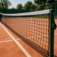 Filet de tennis professionnel résistant aux UV, en maille PP/PE/HDPE robuste, pour terrains de sport extérieurs, avec finition en acier
