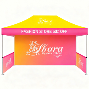 Carpa de Exhibición Portátil Personalizada de 4x8, Impermeable para Interiores/Exteriores, Carpa Promocional para Ferias Comerciales con Estructura de Aluminio de Lujo - Product Image 3