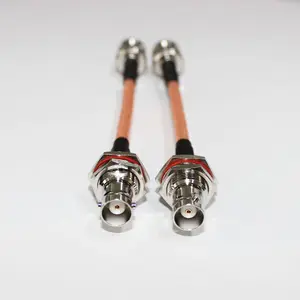 Cable de comunicación BNC macho a BNC hembra RG142 de alta calidad, conjunto de Cable Coaxial RF RG142 de alta calidad, 1, 2, 2