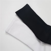 Chaussettes longues mi-mollet décontractées pour femmes et hommes, fines, sportives, tendance, isolantes, en mélange de fibres de polyester/coton, antibactériennes