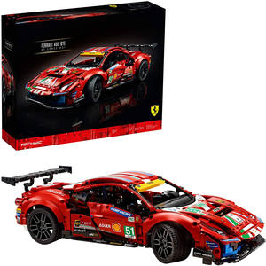 Set di Costruzioni Meccaniche Compatibile Transfrontaliero 42125 <span class=keywords><strong>Ferrari</strong></span> 488 GTE Auto da Corsa - Product Image 1