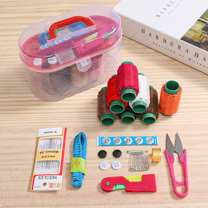Sewing Kit 10 Piece Set Portable Hand Sewing Thread Mending <b>Tools</b> Storage <b>Box</b> Needlework Essentials - Product Image 1