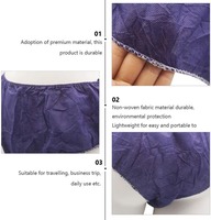 Intime jetable doux non tissé pour elle sous-vêtement hygiénique enveloppé individuellement respirant et sécurisé
