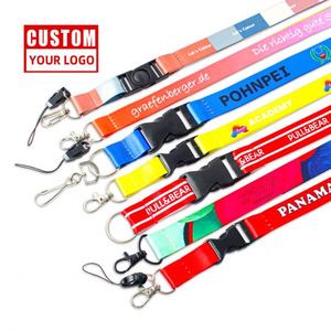Lanière de cou en polyester imprimée avec logo personnalisé du fabricant avec conception détachable sérigraphie et sublimation - Product Image 2