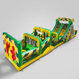Parcours d'obstacles nucléaires <span class=keywords><strong>gonflable</strong></span> avec <span class=keywords><strong>piscine</strong></span> amovible et butée, pour un défi toxique nucléaire - Product Image 3