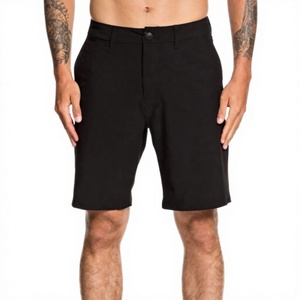 Pantalones Cortos de Mezclilla para Hombre, Personalizados, 100% Algodón, Casuales, Ligeros, de Cintura Media, Secado Rápido, Diseño Sólido, Cintura Elástica, Logotipo Frontal - Product Image 1