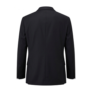 Costume d'affaires pour homme, simple boutonnage, coupe classique, respirant, infroissable, mélange de laine pour tenue formelle - Product Image 4