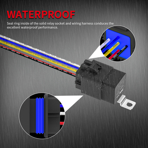 Daiertek 12V 40A Ô Tô Xe Tiếp Sức Không Thấm Nước Dây Nịt 5 Pin Tiếp Sức Jd1914 SPDT Xe Điện Tiếp Sức - Product Image 3