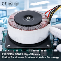 Transformateur toroïdal de puissance sur mesure 6000W, série M4, noyau en acier au silicium, 10VA-5000VA, noyau annulaire en cuivre pur, pour applications industrielles
