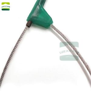 เชือกยึดหมู สแตนเลส สีเขียว ลวดเต็มเส้น สำหรับอุปกรณ์เลี้ยงหมู - Product Image 5