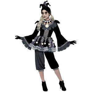 Costume de clown maléfique d'Halloween M-XL, troupe de cirque, retour au <span class=keywords><strong>thriller</strong></span> fantôme, cosplay, clown vampire européen et américain - Product Image 5