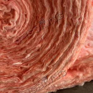 Isolation thermique en <span class=keywords><strong>fibre</strong></span> <span class=keywords><strong>de</strong></span> verre <span class=keywords><strong>de</strong></span> haute qualité 12kg/m3 Couverture isolante en laine <span class=keywords><strong>de</strong></span> verre rose - Product Image 4