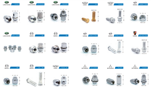 Khóa bánh xe <span class=keywords><strong>Nut</strong></span> bao gồm cho xe ô tô 19 12x1.5 Chrome bulge acorn <span class=keywords><strong>Bullet</strong></span> Nuts - Product Image 2