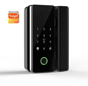 Tuya – serrure de porte en verre, application de télécommande, empreinte digitale, mot de passe, déverrouillage de porte en verre numérique - Product Image 1