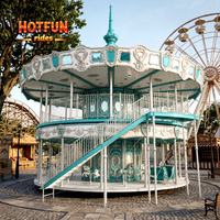 Manège à deux étages certifié CE, capacité 88 places, à vendre à des prix compétitifs dans les zones d'attractions