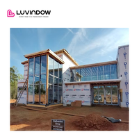 Luvindow perumahan Carolina Selatan proyek aluminium kaca tirai panel dinding eksterior tirai kaca dinding
