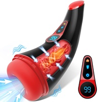Netphi M035 Männlicher Masturbator 9 Saug- und Vibrationsmodi Wasserdicht Realistische Taschenmuschi Penispumpe LCD-Display Masturbationsbecher