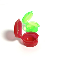 Boîte de rangement portable en plastique à couvercle rabattable, petit pot en plastique avec couvercle à charnière, mini-conteneur pour échantillons de graines