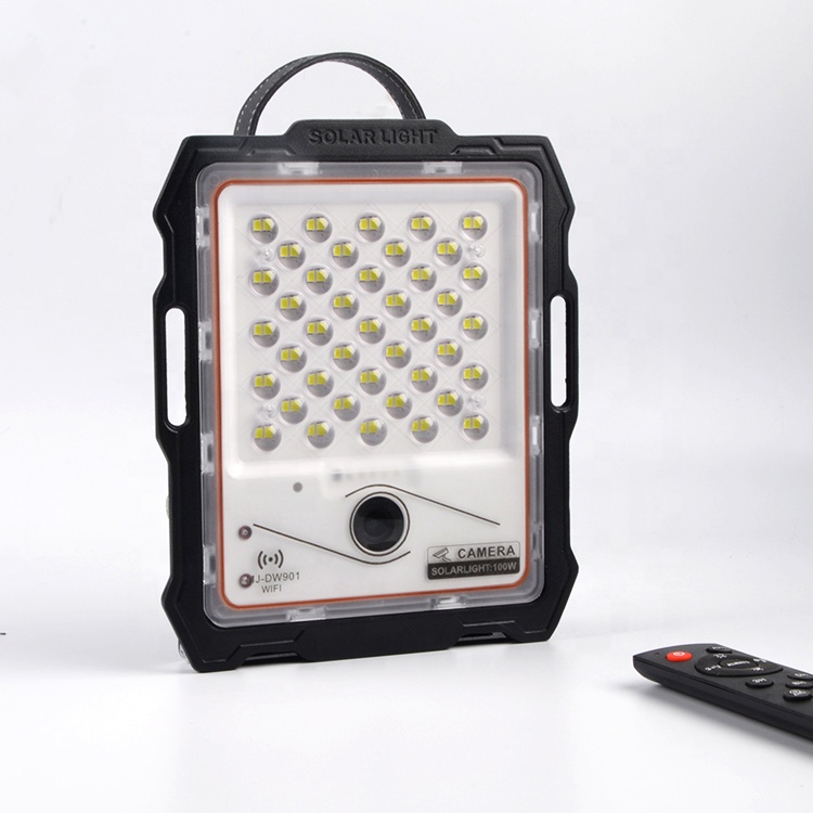 Уличный водонепроницаемый Солнечный Прожектор высокой яркости IP67 200 Вт с камерой видеонаблюдения