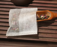 Sachets de thé pliables en fibre de maïs 5 * 6 cm, filtre à thé