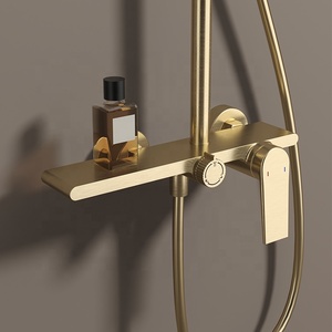 Nuovo Arrivo: Set Doccia in Ottone Lucidato <span class=keywords><strong>per</strong></span> Hotel, Appartamenti e Uso Domestico - <span class=keywords><strong>Bagno</strong></span> Completo - Product Image 5