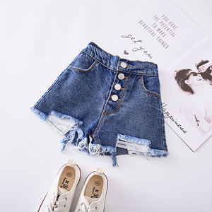 Shorts de Mezclilla de Cintura Alta para Niñas, Moda 2019, Alta Calidad, Venta al Por Mayor - Product Image 3