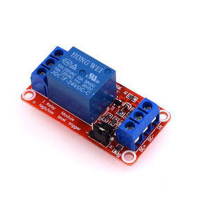 โมดูลรีเลย์ 1 ช่อง Hongwei Micro 24V DC แบบออปโตคัปเปลอร์ แยกสัญญาณระดับสูง-ต่ำ บอร์ดขยายสัญญาณ - Product Image 1