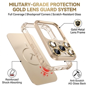 <span class=keywords><strong>Coque</strong></span> d'<span class=keywords><strong>iPhone</strong></span> Originale Givrée Mate avec Verre Magnétique pour Objectif d'Appareil Photo, Compatible avec <span class=keywords><strong>iPhone</strong></span> 17 Air 16 15 14 13 12 <span class=keywords><strong>11</strong></span> Pro Max Plus - Product Image 4