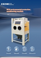 Cabine de sablage automatique industrielle moderne pour surfaces métalliques, sablageur EXW Foshan Chine, vente en gros