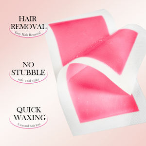 OEM SADOER commercio all'ingrosso monouso Aloe naturale doppio lato del corpo di rimozione dei capelli striscia di cera di rimozione dei capelli <span class=keywords><strong>strisce</strong></span> di carta di cera depilatoria - Product Image 5