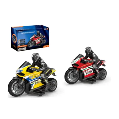 1:10 telecomando ad alta velocità per moto 2.4G telecomando con giocattoli per moto RC leggeri per bambini