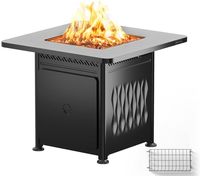Brasero de table automatique en acier inoxydable résistant aux hautes températures, alimenté au GPL, pour embellissement paysager extérieur et respectueux de l'environnement