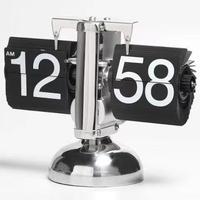 Drops hipping Shopify Vintage Style Small Balance Automatische Seiten drehuhr Wohnzimmer Tischplatte Mantel uhr, Handwerk