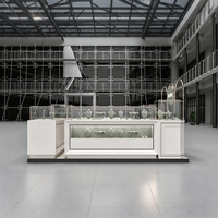 Vitrines pop-up à éclairage LED pour meubles de bijouterie; l'usine propose un design d'intérieur de luxe sur mesure