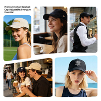 Gorra de Béisbol de Alta Calidad de 6 Paneles, Sin Estructura, Deportiva, Lisa, con Logotipo Bordado Personalizado para Hombre y Mujer