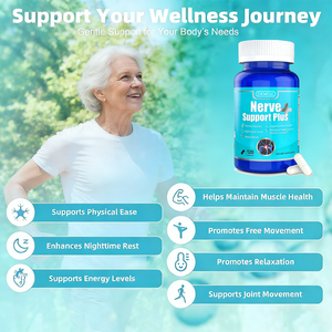 Suplemento para el Alivio del Estrés Nervioso en Cápsulas con Ácido Alfa Lipoico y Vitamina, 120 Cápsulas para Adultos, ¡Oferta! - Product Image 3