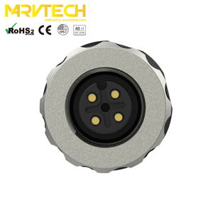 ขั้วต่อสายเคเบิลแบบประกอบภาคสนามกันน้ำ Marvtech M12 4 ขั้ว แบบตัวเมีย สำหรับระบบอัตโนมัติในโรงงาน กล่องเซ็นเซอร์/แอคชูเอเตอร์ - Product Image 3