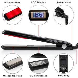 <span class=keywords><strong>Plancha</strong></span> de Pelo de Cerámica Ultrasónica Infrarroja sin Calor, <span class=keywords><strong>Plancha</strong></span> de Keratina para Tratamiento Capilar - Product Image 4