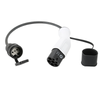 Adaptateurs pour bornes de recharge de véhicules électriques AC, prise Type 2, adaptateur EV, prise latérale vers prise Schuko