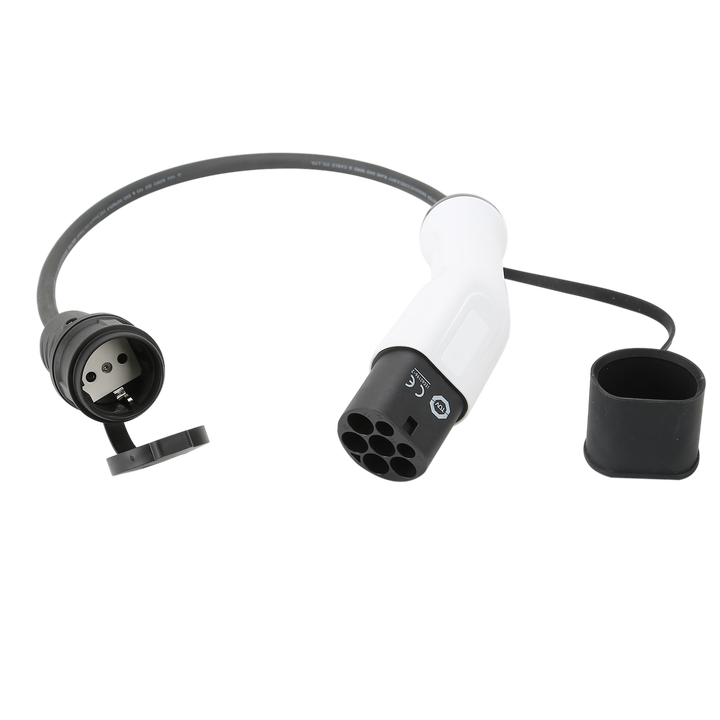 AC Station EV Electric Car Adapters Type 2 Plug Ev Adaptor Pile Side to Schuko Socket