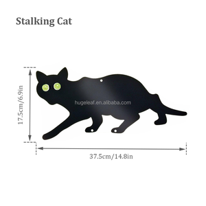 Metal Black Humane Control Outdoor Garden <span class=keywords><strong>Scare</strong></span> Cats con ojos reflectantes - Product Image 3