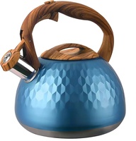 Bouilloire à thé sifflant et eau 3,0 L Nouveau design Bouilloire à eau bouillante Cuisinière à induction à gaz Matériau en acier inoxydable 304/201