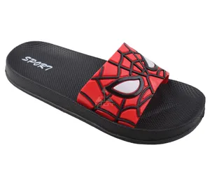 Pantoufles spiderman pour garçons, chaussures de plage pour enfants, cool