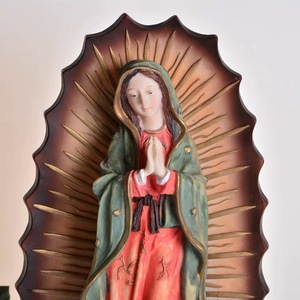 Figura Religiosa <span class=keywords><strong>Virgen</strong></span> <span class=keywords><strong>de</strong></span> <span class=keywords><strong>Guadalupe</strong></span>, Nuestra Señora <span class=keywords><strong>de</strong></span> México en Resina, Se Acepta Diseño OEM - Product Image 4