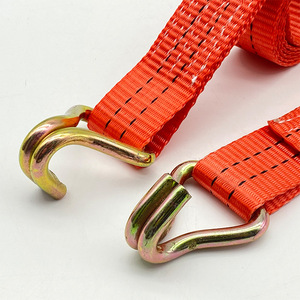 Correa de trinquete para control de carga de 38 mm con ganchos dobles para asegurar la carga del camión - Product Image 4