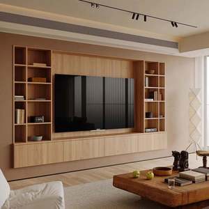 Custom Size Soft Minimalist Style <b>TV</b> Cabinet <b>TV</b> Cabinet Wooden <b>TV</b> Cabinet Living Room Furniture - Product Image 1
