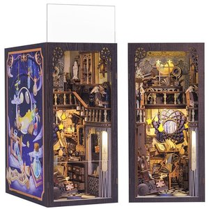 CuteBee Nebula Restroom DIY Hut Wooden Miniature Model <b>Building</b> <b>Blocks</b> Creative Toy for Ages 14+ - Product Image 1