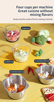 CECB Meilleurs hachoirs à viande électriques pour la cuisine à domicile, petits hachoirs à viande en acier inoxydable bon marché, hachoir à viande automatique 2L 3L