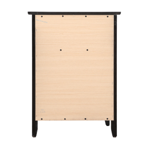 Transitional Black Nightstand With Drawer And <b>Door</b> For Bedroom - Product Image 4